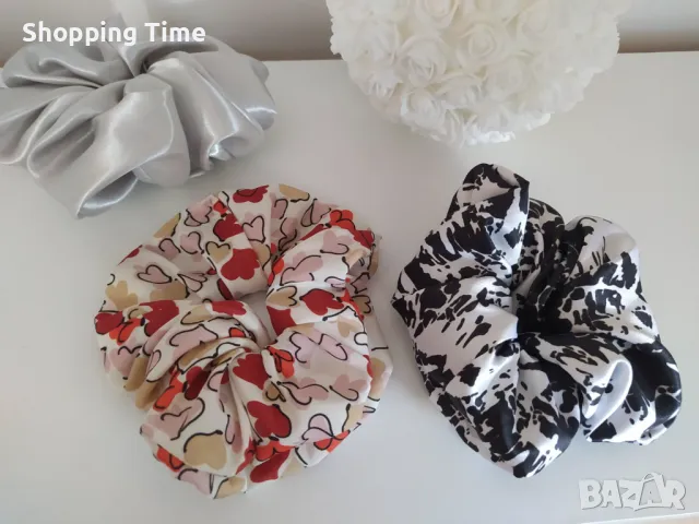 НОВ комплект от 3 големи скрънчита ръчна изработка, Спиди/лично предаване