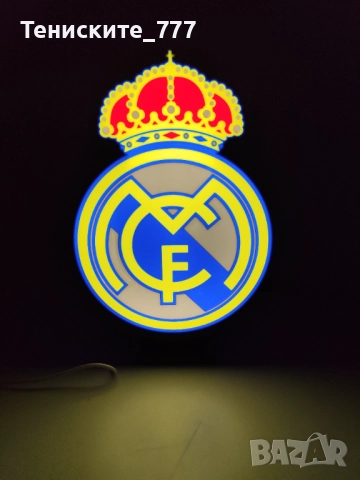 3д лампа Real Madrid CF, снимка 2 - Настолни лампи - 52082608