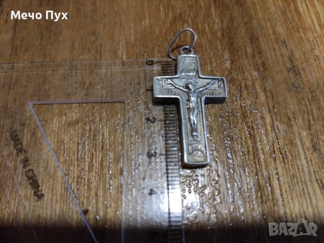 Сребърен кръст , снимка 6 - Колиета, медальони, синджири - 39180146