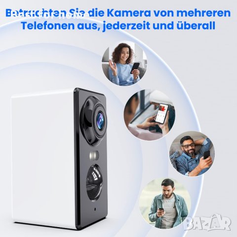 Elemage ZS- GQ3 2K камера акумулаторна със соларен панел., снимка 6 - Комплекти за видеонаблюдение - 43774423