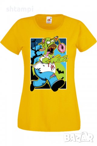Дамска тениска The Simpsons Homer Simpson 01,Halloween,Хелоуин,Празник,Забавление,Изненада,Обичаи,, снимка 9 - Тениски - 38149438