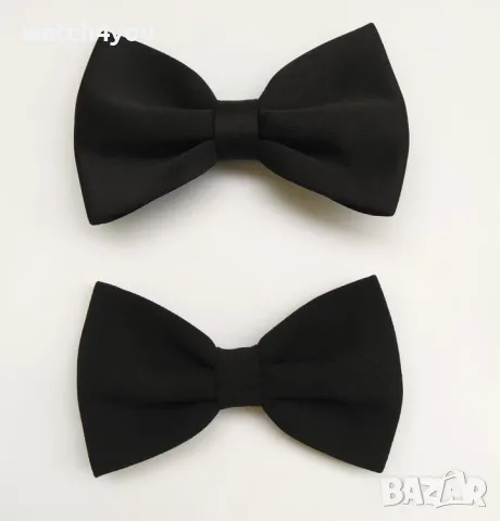 ЧЕРНА ПАПИОНКА. БУТИКОВИ ЧЕРНИ ПАПИОНКИ. ЛЪСКАВА/МАТОВА ЧЕРНА С БРОКАТ ИЗРАБОТКА В ЦВЯТ ПО ЖЕЛАНИЕ, снимка 2 - Други - 25170347