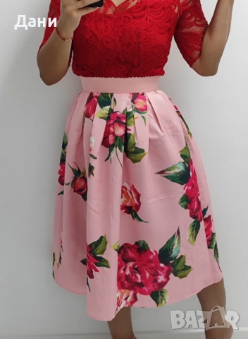 пола сатен миди дължина 34рр, снимка 6 - Поли - 52561650