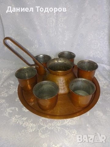 Стар Меден Сервиз за - Кафе , Вино, Ракия - 8 части, снимка 9 - Декорация за дома - 52367108