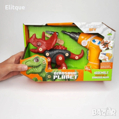 Динозавър за сглобяване с винтоверт – Игра и обучение в едно, снимка 11 - Други - 52745146