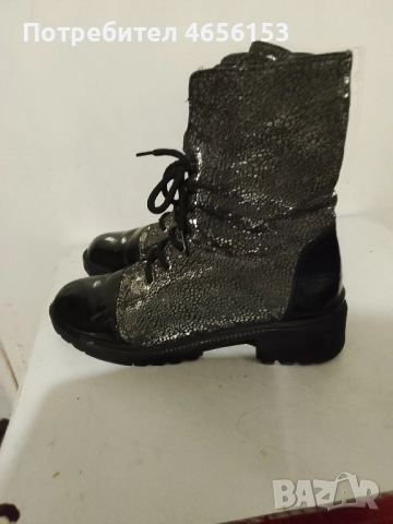 ДАМСКИ. БОТИ ZEBRA естествена кожа и лак N 39, снимка 2 - Дамски боти - 52786729