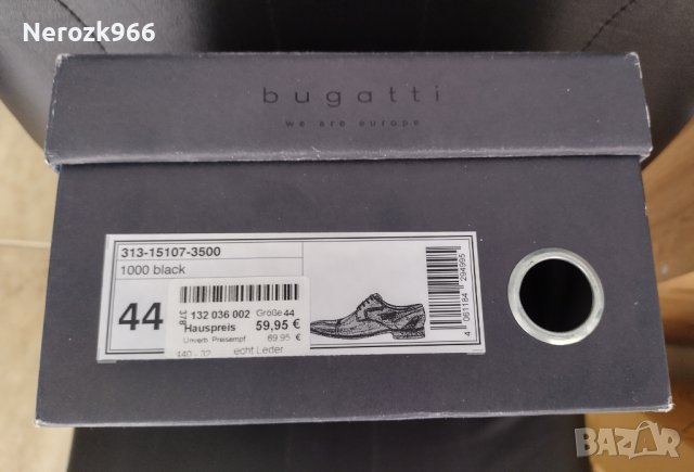мъжки обувки Bugatti , снимка 3 - Официални обувки - 37178003