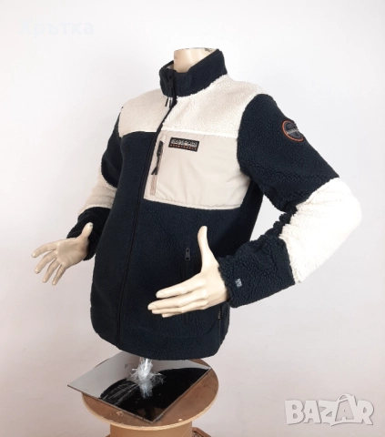 Napapijri Yupik Fleece - Оригинално мъжко поларено яке размер L, снимка 4 - Якета - 52079180