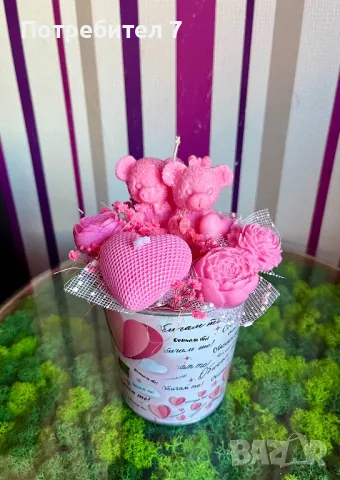 Букет от ароматни соеви свещи , снимка 9 - Декорация за дома - 48802825