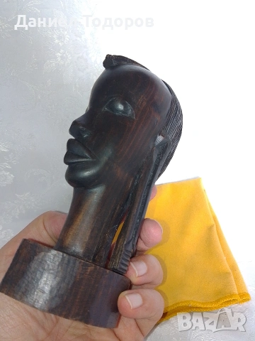 Африканска Дървена Фигура , Абанос., снимка 8 - Декорация за дома - 53246383