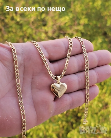 Колие От Медицинска Стомана Сърце Код SV-27, снимка 2 - Колиета, медальони, синджири - 52499444