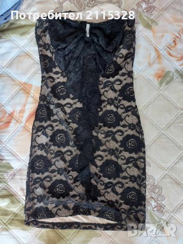 Официална къса рокля с панделка