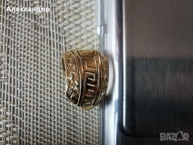 Дамски златен пръстен 14к 3.16 гр. 18мм, снимка 5 - Пръстени - 43369161