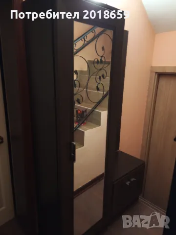 Портманто с гардероб и огледало, снимка 3 - Портманта - 48478999