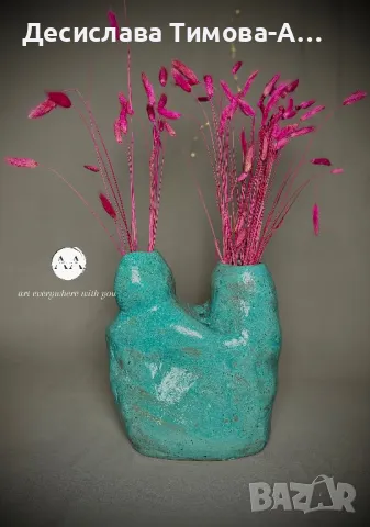 Авторска керамика, снимка 3 - Вази - 50434983