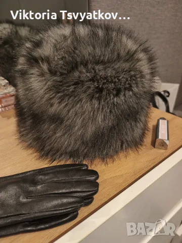 Луксозна зимна дамска шапка, снимка 1