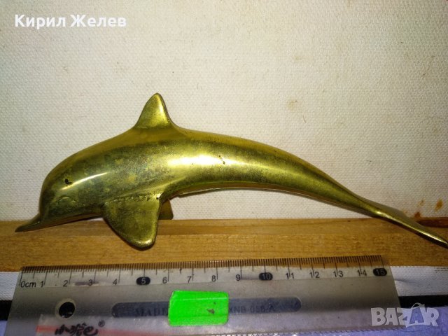 КРАСИВА ДЕКОРАТИВНА БРОНЗОВА ФИГУРКА - ДЕЛФИН - За КОЛЕКЦИЯ БИТОВ ТЕМАТИЧЕН ИНТЕРИОР 42708, снимка 7 - Статуетки - 43887906