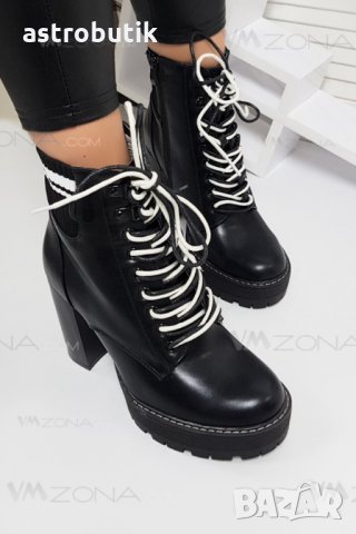 Дамски боти с връзки, снимка 8 - Дамски боти - 32222977