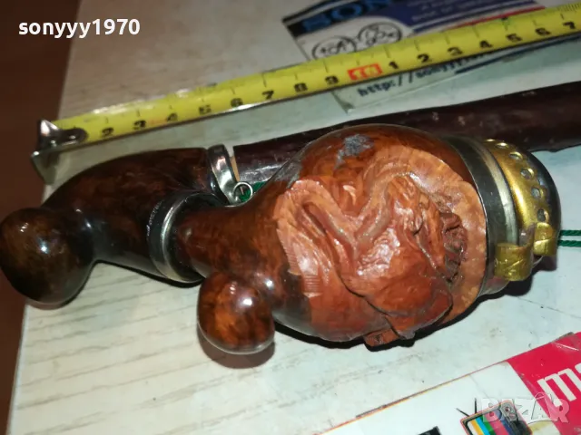 лула маркова лула с дърворезба 2401251609, снимка 2 - Лули - 48812990