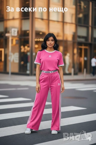 Adidas Дамски Спортен Комплект Тениска И Долнище🔝Дамски Спортен Екип Адидас - 5 Цвята Код A1244, снимка 3 - Комплекти - 53490197