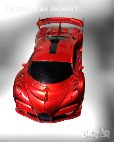 Играчка кола с дистанционно управление модел на Bugatti 1:18, снимка 4 - Коли, камиони, мотори, писти - 48369946