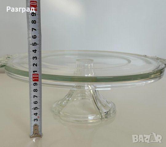 Кристално плато за торта, снимка 5 - Други - 43560293