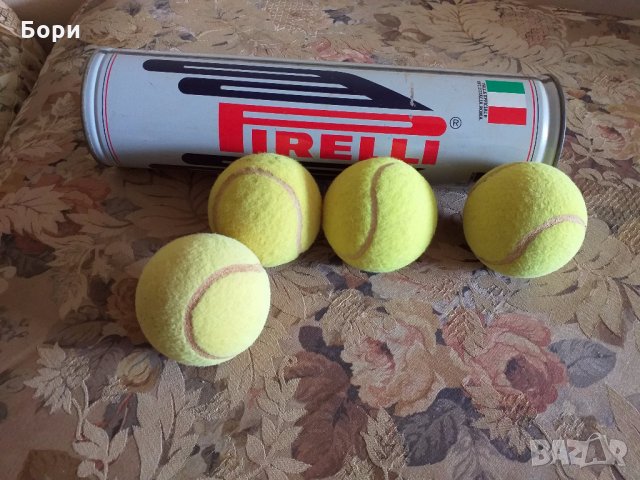 PIRELLI  Топки за тенис на корт в метална кутия, снимка 8 - Тенис - 28357809