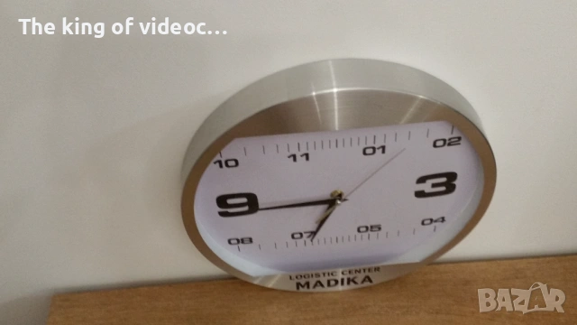( ВИДЕО ) Стенен часовник  с алуминиев корпус , снимка 3 - Стенни часовници - 53457590