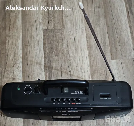 SONY CFS-204 radio cassette-corder, снимка 4 - Аудиосистеми - 49600611