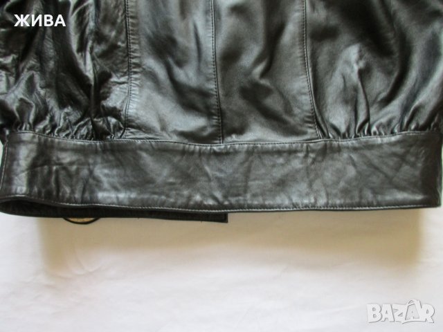 LOVE DOLL естествена кожа, черно дамско яке, снимка 7 - Якета - 32456518