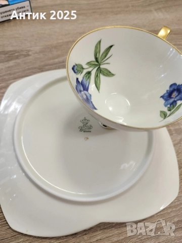 Порцеланова чаша с чинийка Arzberg Bavaria (Германия), снимка 5 - Антикварни и старинни предмети - 52062253