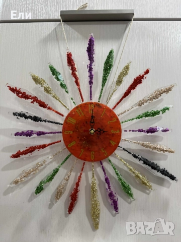 Часовник - слънце - уникална ръчна изработка, снимка 4 - Стенни часовници - 52967940