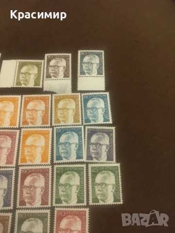 Пощенски марки ГФР . MNH , снимка 3 - Филателия - 52044699