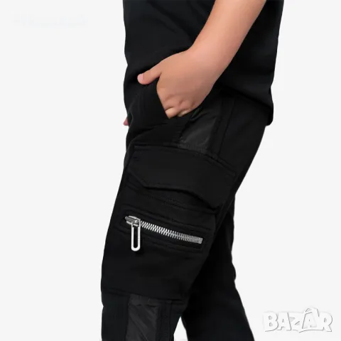 Карго панталони с цип MADE BY SOCIETY  7-10г., снимка 4 - Детски панталони и дънки - 50347567