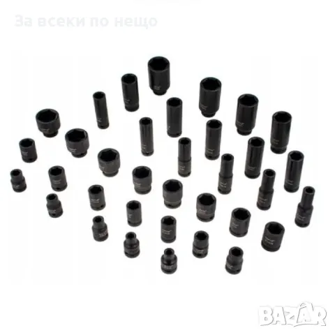 Комплект ударни вложки 35 части 1/2 (8 - 32 мм) HAWEK, снимка 2 - Други инструменти - 50366281