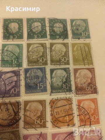 Пощенски марки Теодор Хойс !, снимка 10 - Филателия - 52043330