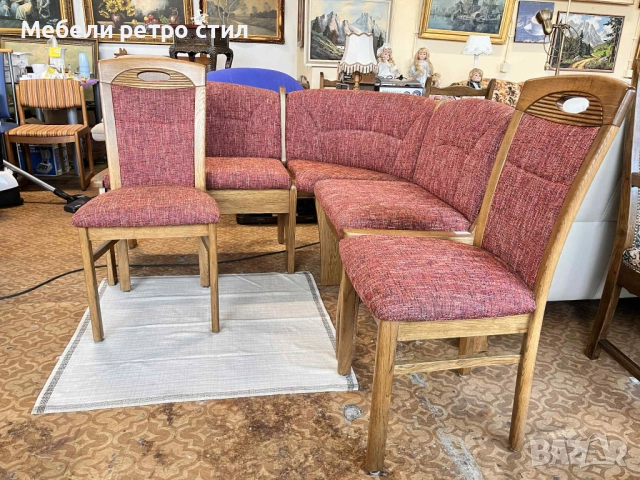 Красив кухненски ъгъл с два стола. С място за съхранение., снимка 2 - Дивани и мека мебел - 52279109