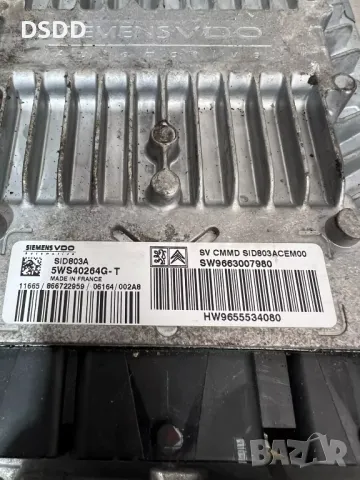 Компютър двигател / ECU 5WS40264G-T SID803A за Peugeot 407 2.0 HDI, снимка 3 - Части - 48620301