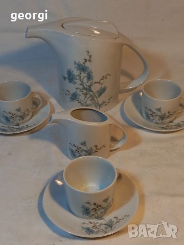 Български порцеланов сервиз за чай кафе  30/1, снимка 2 - Сервизи - 38707909