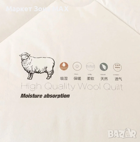 Страхотен Зимен юрган с вълна 160x200 см – Топлина и комфорт за студените нощи, снимка 4 - Олекотени завивки и одеяла - 52865093