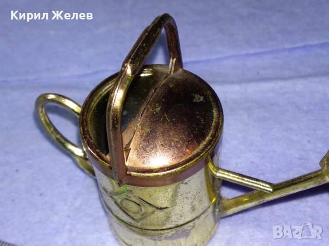 СТАРА МЕТАЛНА ФИГУРАЛНА МИНИАТЮРА на ГРАДИНСКА ЛЕЙКА За КОЛЕКЦИЯ ДЕКОРАЦИЯ 39881, снимка 11 - Колекции - 43598193