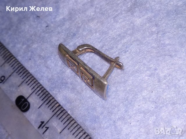 БУТИКОВА АЖУРНА СРЕБЪРНА ВИНТИДЖ АРТ ОБИЦА ВЕРСАЧЕ СТИЛ СРЕБРО 925 с АНГЛИЙСКО ЗАКОПЧАВАНЕ 34965, снимка 9 - Обеци - 40532213