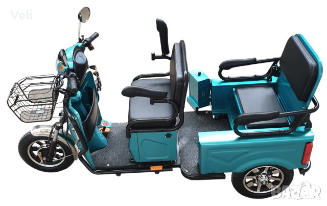 Електрическа триколка А10 карго лукс нов модел, снимка 7 - Мотоциклети и мототехника - 43960037