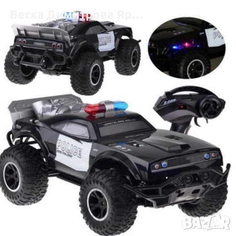 Офроуд полицейски джип ROCK CRAWLER, снимка 6 - Коли, камиони, мотори, писти - 52685002