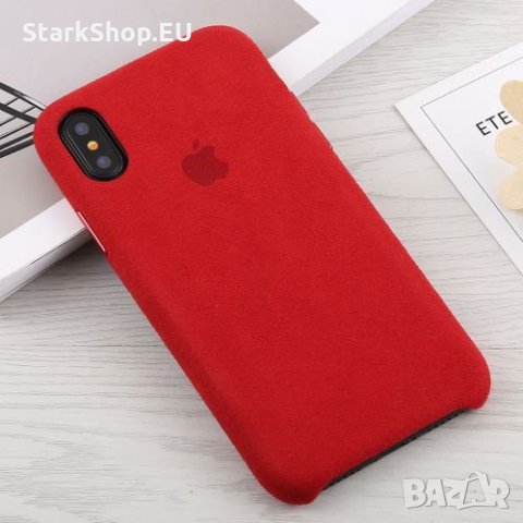 ЛУКС оригинален iPhone Алкантара калъф case X XS MAX 7 8 Plus 6 6s, снимка 7 - Аксесоари за Apple - 27898945