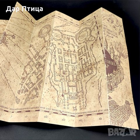 Хитроумна Карта от Хари Потър + Магическа Пръчка Дар Птица , снимка 6 - Колекции - 27653396