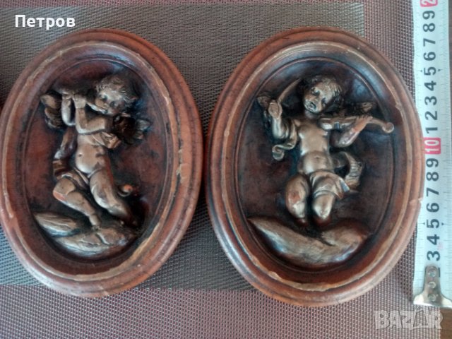 Продавам барелеф восъчни колекции на ангелчета-музиканти.Обявената цена е за всичките.Коментар--цена, снимка 6 - Колекции - 39586430