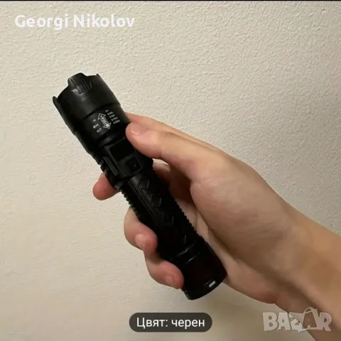 P900 LED Тактически презареждащ фенер, снимка 8 - Къмпинг осветление - 48239756