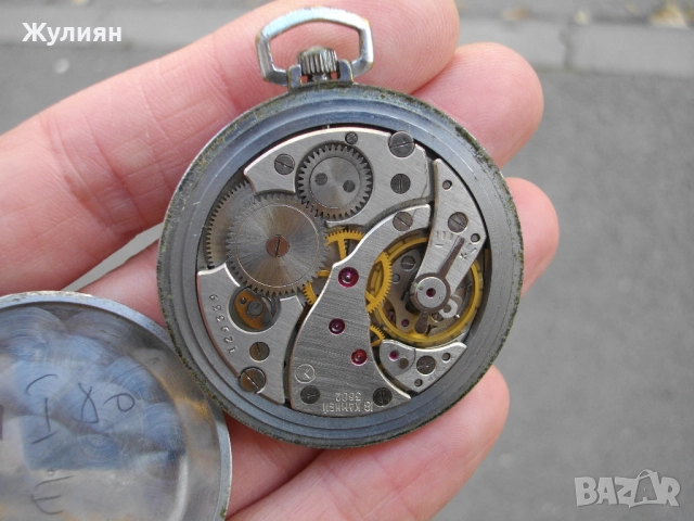 ДЖОБЕН ЧАСОВНИК МЪЛНИЯ МОЛНИЯ РИМСКИ ЦИФРИ, снимка 8 - Антикварни и старинни предмети - 52131777