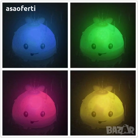 🐳 Детска Играчка за Баня „Кит“ – Пръска Вода, LED Светлини и Сензор за Включване, снимка 5 - За банята - 52646601